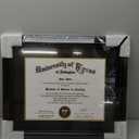 11x14 Diploma Degree Frame with Mat or Display 15x18 Certificates without Mat,Solid Wood,Black Finish with Intricate Black Rope Detail,UV Protection Acrylic