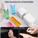 Multifunctional Travel Bottle Set - 4-in-1 Kit with 50ml Size Spray Bottle, Lotion Container, Tsa Approved & Reusable Travel Essential Suitable for Storing Lotions, Perfumes, Etc