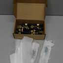 10 Pack 3 Inch Cabinet Pulls knurled Matte Black and Champagne Bronze Kitchen Cabinet Handles Aluminum and Zinc Alloy Drawer Pulls Solid Cabinet Hardware (3'' Hole Center(76mm))