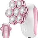 SHPAVVER Electric Razors for Women Legs: Rechargeable Electric Shavers for Body - Waterproof Wet Dry Hair Remover for Lady Face Underarms Public (Glossy Pink)