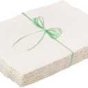 50 Sheets Deckled Edge Paper 4 x 6inch, 160 GSM Handmade Paper Rough/Textured Watercolor Paper for Wedding Invitations, Cards, Crafts