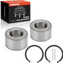 A-Premium 2 x Front Wheel Bearing Compatible with Hyundai Elantra 1996-2000, Accent 2000-2017, Tiburon 1997-2001 & Kia Rio/Rio5 2006-2011, FWD