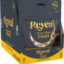 Reveal Natural Freeze-Dried Cat Treats, Single Ingredient, Grain Free, High Protein, Perfect for Training, Treating or Snacking, Chicken Breast Bites (8 x 0.88 oz Bags) (EXP 01/26/28)