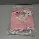 Women's Plus Size Babydoll Tops Long Sleeve Henley Shirts Cute Square Neck Peplum Top Button Casual Swing Flowy Blouses (Pink, XL)