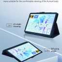 Case for Generic A116C Tablet 12 inch Android 15 Tablets,UYRUREL Leather Slim Folding Stand Cover with Hand Strap Magnet for Men Women Full Protection,Blue.