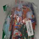 6 Pcs Extra Large Christmas Reusable Grocery Bags Jumbo Santa Tote Bags with Handles Foldable Shopping Storage Pouch Waterproof Oxford Cloth for Gift Holiday Party 19.69" x 15.75", 3 Style