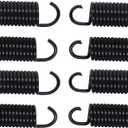 Yoogu 2-1/2 inch (Pack of 8) Overall Length Spring Furniture Replacement Extension Tension Springs Part for Recliner Sofa Trundle Bed Black (12 Turn)