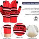 Vintage Classic Skull Cap Beanie Hat Cuffed Winter Hat Knit Comes with Warm Gloves Fasion Winter Gifts for Unisex Fans