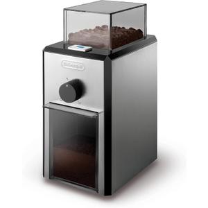 De'Longhi Burr Coffee Grinder with Grind Selector and Quantity Control, Stainless