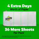 Bounty Paper Towels Quick Size, White, 2 Family Triple Rolls = 6+ Regular Rolls