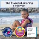 Limmys Swim Vest for Toddlers & Kids - Adjustable Buoyancy Swimming Aid, CE Safety Certified, Award-Winning Parent-Approved Design, Soft Neoprene Comfort, Secure Durable Design, Carry Bag Included (Medium, Pink Leopard)