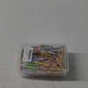 Cunhill 150 Pcs Drink Umbrellas Cocktail Picks Vertical Stripes Style Mini Umbrella for Drink Paper Parasol Cocktail Stick with Wood Toothpick for Summer Hawaiian Party Decor Cupcake Topper(5 Color)