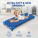 Comfyanno Quilted Daycare Cot Nap Mat Only, for Boys, Girls, Soft & Breathable, Gentle on Skin, Extra Support & Comfort for Standard Cozy Nap Time, Fits 23 x 51 Standard Preschool Cot - Navy