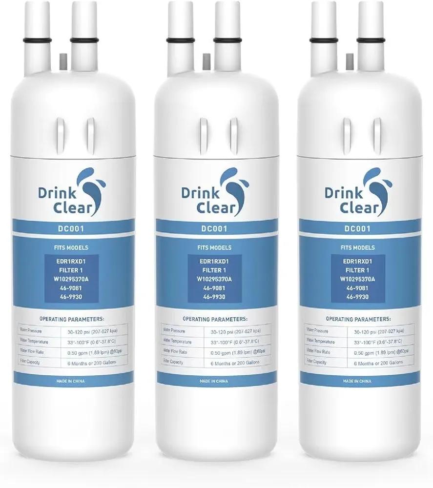 Replacement for Whirlpool EDR1RXD1, P8RFWB2L, W10295370A, Compatible with Kenmore 9081, WHR1RXD1, P4RFKB2, 46-9081, 46-9930 Refrigerator Water, PACK of 3