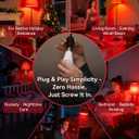 Neporal 7W 670nm Red Light Bulbs for Sleep, 100% Blue Light Blocking Bulb, Red Light Night Light for Melatonin Promoting, A19 60W Equivalent Dim Light Bulbs for Bedroom, Baby Nursery, Reading,2 Pack