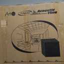 Art3d Pro Drop Ceiling Tiles 2ft x 2ft, 12-Pack Waterproof Polyester Ceiling Panels for Office Basement Kitchen Recording Room, Reusable,Covers 48 Sq.Ft, White Stucco Printing