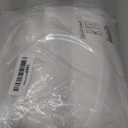 NICETOWN White Linen 108-inch Curtains, Back Tab/Rod Pocket with Pleat Tape Privacy Added with Light Filtering Semi Sheer Window Treatments for Living Room, W52 x L108, 2 Panels