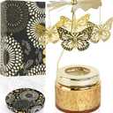 Butterfly Candle Birthday Gifts for Best Friends,Rotating Scented Candles Funny Gifts for Women,Her, Wife,Home Decor,Scented Candle with Gift Box