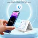 Charging Station for Apple Multiple Devices - 3 in 1 Foldable Magnetic Wireless Charger Dock - Travel Charging Pad for iPhone 17 16 15 14 13 12 Pro Max Plus Watch & Airpods