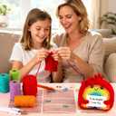 Agantree art Crochet Kit for Beginners Kids Teens Adults Rainbow Crochet Kits with Step-by-Step Video Tutorials, DIY Custom Gifts Birthday Birthday Craft for Girls Friends Women Men (40%+ Yarn)