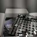 Qcity Silver Shimmer Wall Backdrop 36PCS, Black Back Not See-Through Design, Square Sequin Glitter Backdrop Panel, Perfect for Outdoor Events, Birthdays, Wedding and Party Decoration