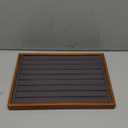 Oirlv Solid Wood Jewelry Tray Ring Earring Display Showcase Jewelry Organizer