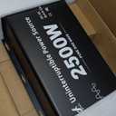 2500 Watt Sump Pump Battery Backup System, Pure Sine Wave Output, Professional Backup System in The Event of a Power Outage, Remote Controller with LCD Screen, Automatic Grid and Battery Switchover