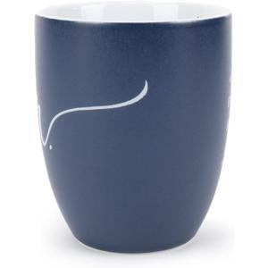 Lighthouse Christian Products Mr and Mrs Blue 13 ounce Ceramic Coffee Mugs