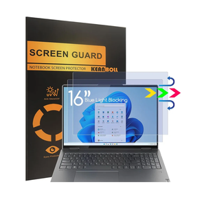 2 Pack 16 inch Screen Protector for Lenovo Yoga 7i 16, Anti Blue Light Screen Protector for Lenovo Yoga 7i 16 2-in-1 Laptop, Blocking Blue Light and Anti Glare Shield-(Covering only the display area)