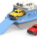 Green Toys Ferry Boat with Mini Cars Bathtub Toy, Blue/White, Standard
