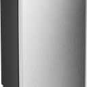 Antarctic Star Upright Freezer 3.0 Cu.ft, Compact Mini Freezer with Reversible Single Door, Temperature Control, Removable Shelves, Small freezer Stainless Steel for Dorms Home Office, Silver