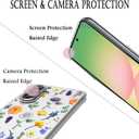 Unov Case Compatible with Galaxy A36 / A37 5G Flower Girly Floral Garden Embossed Pattern Design Slim Protective Soft TPU Bumper Back Cover