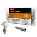 White Painted Self Tapping Gutter Screws #8 x 1/2" Hex Head Downspout Sheet Metal Screws, 250 Pieces