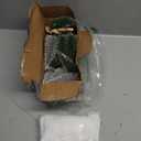 Christmas Decor Bottle Brush Trees Set- 24PCS Assorted Artificial Mini Snow Pine Trees with Wood Base for Village Miniature Craft Decorations for Home Indoor Party (Include Small Snow Blanket)