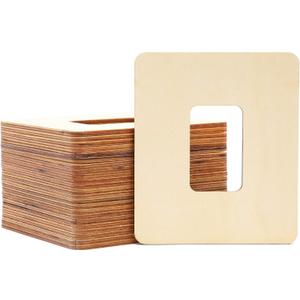 Bright Creations Unfinished Wood Picture Frames for 2 x 3 Inch Photos (5 x 6 in, 24-Pack)
