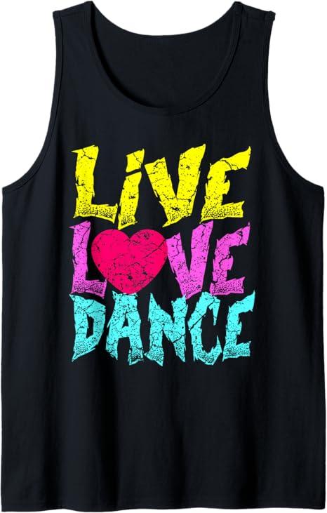 Live Love Dance Dancing Tank Top, Size M