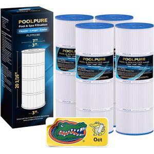 POOLPURE PLFPCC80 Pool Filter Replaces Pentair CCP320, Pleatco PCC80-PAK4