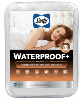 Sealy Waterproof Plus + Mattress Pad, Twin