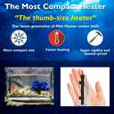 50W Small Aquarium Heater Betta Heater for 5-10 Gallon Freshwater & Saltwater Tanks, Alumina Ceramic Fish Tank Heater Turtle Heater with Dry-Run & Overheat Protection