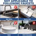 Silicone Sink Faucet Drying Mat Kitchen Sink Faucet Splash Guard Faucet Handle Drip Catcher Tray, Dish Sponge Holder Kitchen Sink Accessories Sink Protector Home Kitchen Organization Gadgets Organizer