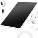 Solar Panel Charger for Ring Camera, Compatible with Ri ng Stick Up Cam Battery, Ring Spotlight Plus/Pro Battery,Waterproof, 5V 6W Fast Charging (White 1 Pack)