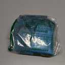 TOPASION Mesh Shower Caddy Bag Portable Hanging Toiletry and Bath Organizer with Zipper for Swimming, Travel, Gym, Camping, College Dorms, Beach (Sky Blue)