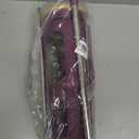 Glass Tumbler with Lid and Straw, 46 oz Iced Coffee Cup with Handle, Glass Water Bottles with Silicone Sleeve, BPA Free-Purple
