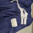 Biscaynebay Wrap Around Bed Skirts for Queen Beds 15" Drop, Navy Adjustable Elastic Dust Ruffles Easy Fit Wrinkle & Fade Resistant Silky Luxurious Fabric Machine Washable