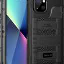 Beasyjoy for iPhone 13 Case Waterproof, Metal Phone Case with Built-in Screen Protector, Heavy Duty Full Body Protective Military Grade Shockproof Rugged Defender Cover 6.1 Inch, Black
