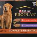 Purina Pro Plan Wet Dog Food Grain Free Complete Essentials Variety Pack, Chicken and Carrots and Turkey and Sweet Potato Entrees - (Pack of 12) 13 oz. Cans (EXP 04/30/28)
