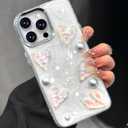 Toycamp for iPhone 11 Pro Case Cute - Women Girly Girls Glitter Phone Cover 11Pro Kawaii Sparkle Bling Shine Aesthetic Pretty Unique Wave Design Funda for Apple 11 Pro, Heart