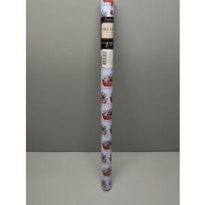 LaRibbons Christmas Wrapping Paper Jumbo Roll with Red Pom Pom, Classic Sled Design Gift Wrap Set for Christmas, Holiday, Party Celebration, 30 Inch X 40 Feet (100 sq. ft. ttl.)