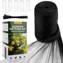 Jvgoo Bird Netting for Garden, 13 x 40 FT Bird Netting for Chicken Coop, Heavy Duty Garden Poultry Net Mesh with Ties and Staples for Fruit Trees Vegetables Against Birds, Deer, Squirrels
