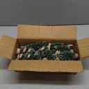 30pcs Mini Christmas Trees, Artificial Christmas Pine Tree Mini Bottle Brush Trees Tabletop, Small Sisal Trees with Wooden Bases, Xmas Holiday Home Decor (Green-A)